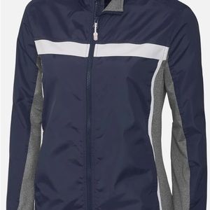 Cutter & Buck Cbuk Ladies' Blue Swish Full-Zip Jacket ~ L